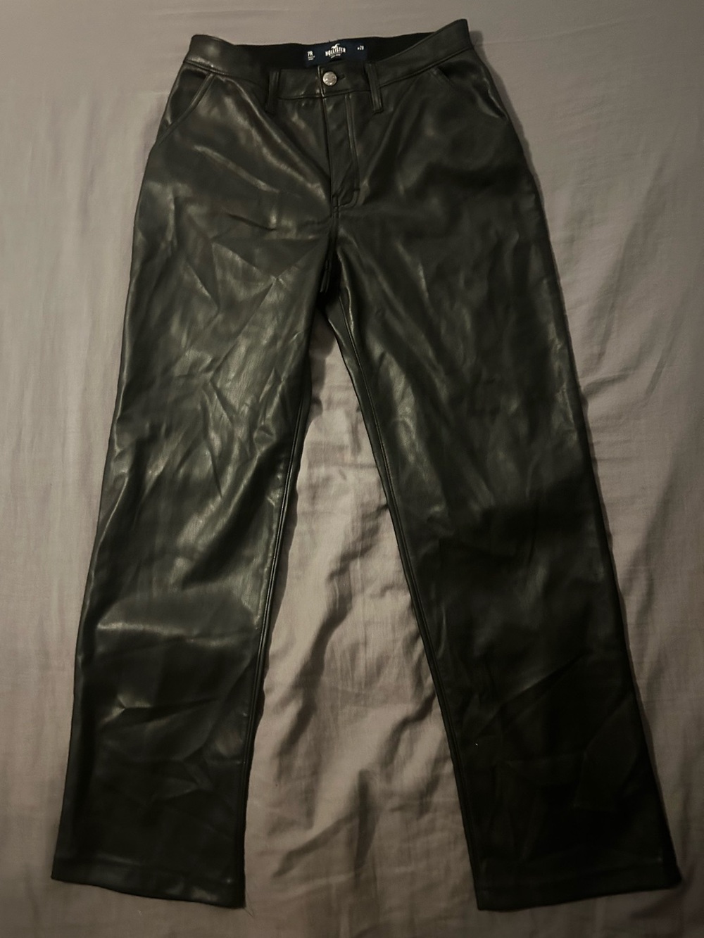 Hollister women’s Black Faux Leather Pants